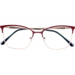 MIA Fertiglesebrille in schwarz-gold mit Federtechnik und Etui