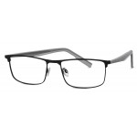 TOM TAILOR Eyewear TOM TAILOR 671002 10 56-18 Herrenbrille aus Kombi in black Größe 56-18