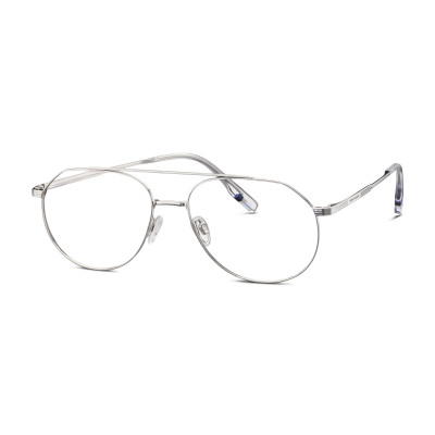 TOM TAILOR Eyewear TOM TAILOR 672017 00 55-16 Unisex Brille aus Metall in silver Größe 55-16