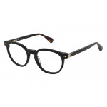 All Saints ALS1013 Unisexbrille in Schwarz mit runder Form