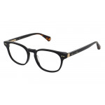 All Saints ALS1014 Unisexbrille in Schwarz mit runder Form