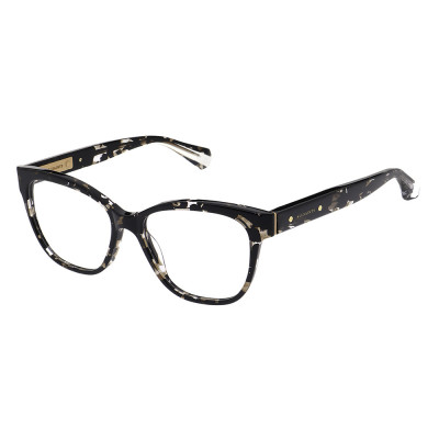 All Saints ALS1017 Damenbrille in Schwarz und Goldfarben mit Cat Eye Form