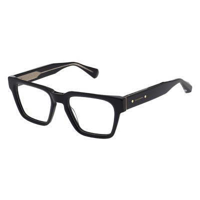 All Saints ALS1026 Unisexbrille in Schwarz mit rechteckiger Form