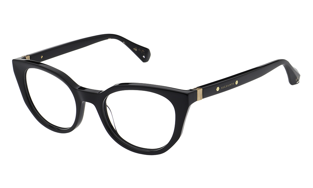 ALS1054 001 50-17 All Saints ALS1054 Damenbrille in Schwarz mit Cat Eye Form