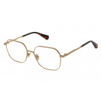 All Saints ALS3009 Unisexbrille in Goldfarben mit rechteckiger Form