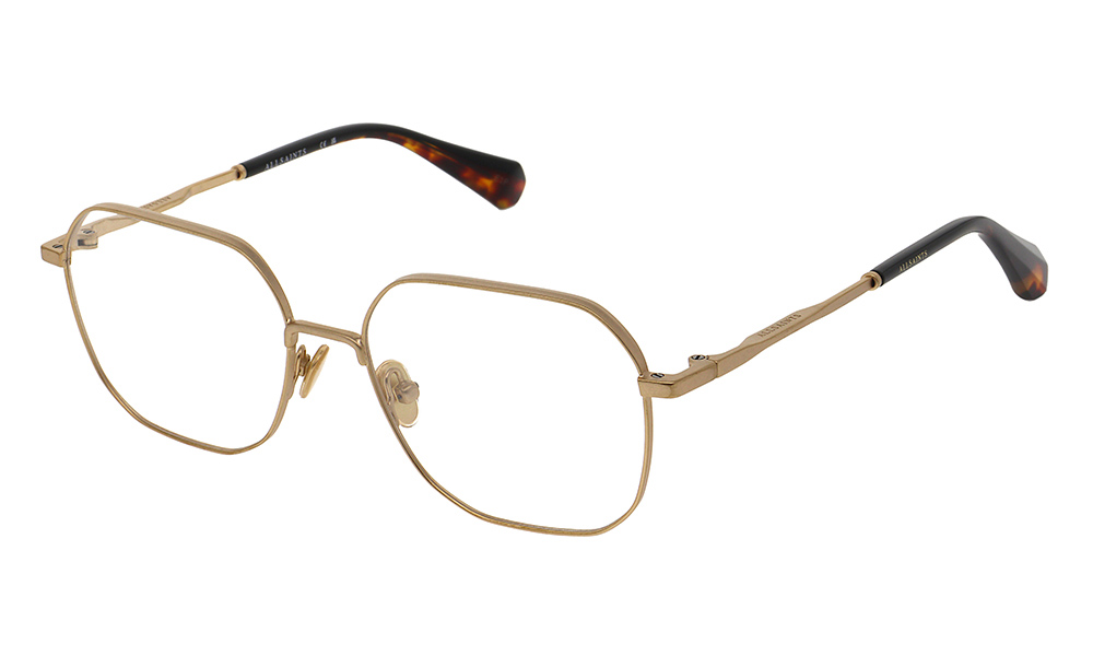 ALS3009 401 53-16 All Saints ALS3009 Unisexbrille in Goldfarben mit rechteckiger Form