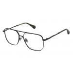 All Saints ALS3010 Unisexbrille in Schwarz mit Pilot Form