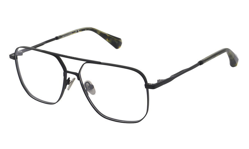 ALS3010 002 55-14 All Saints ALS3010 Unisexbrille in Schwarz mit Pilot Form