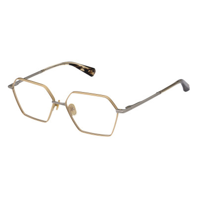 All Saints ALS3013 Unisexbrille in Goldfarben mit vieleckiger Form