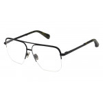 All Saints ALS3016 Unisexbrille in Schwarz mit Pilot Form