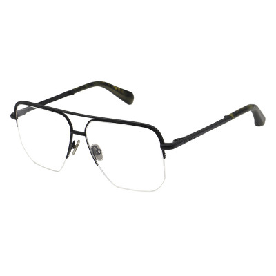 All Saints ALS3016 Unisexbrille in Schwarz mit Pilot Form