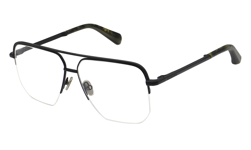 ALS3016 002 56-13 All Saints ALS3016 Unisexbrille in Schwarz mit Pilot Form