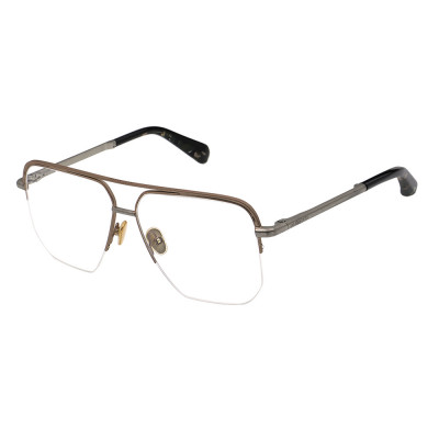 All Saints ALS3016 Unisexbrille in Silber und Goldfarben mit Pilot Form