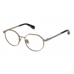 All Saints ALS3017 Unisexbrille in Silber und Goldfarben mit runder Form
