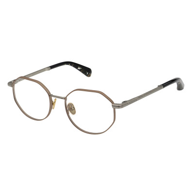 All Saints ALS3017 Unisexbrille in Silber und Goldfarben mit runder Form