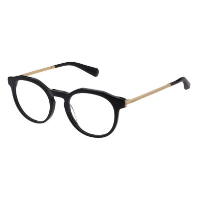 All Saints ALS3023 Unisexbrille in Schwarz mit runder Form