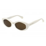 All Saints ALS5020 Damenbrille in Weiss mit ovaler Form