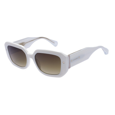 All Saints ALS5035 Damenbrille in Weiss mit rechteckiger Form