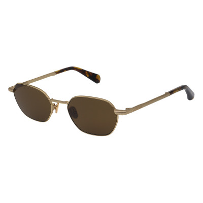 All Saints ALS7014 Unisexbrille in Goldfarben mit ovaler Form