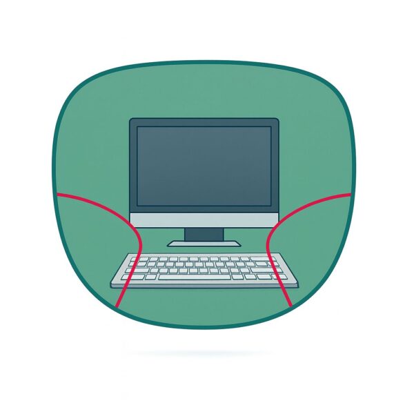 Arbeitsplatz/-Officebrille