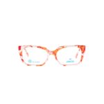 Brille 0607 Jisco Elena Ogwh 51 17 145 Orange Weiß Rot Frontal (neutral) Lg4b2433