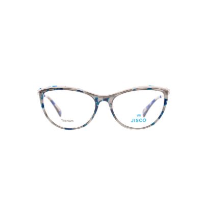 Brille 0634 Jisco Fun Bl 53 16 140 Blau Weiß Frontal (neutral) Lg4b2460
