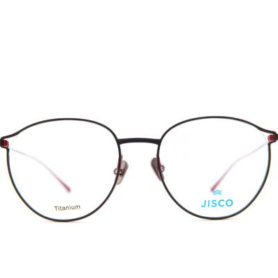 Brille Jisco Eolo Rd 52 17 140 Rot Schwarz, Frontal, Lg4b5122