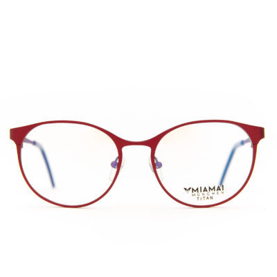 Brille Miamai 5002t 007 Titan 51 17 135 Rot Frontal Lg4b7609