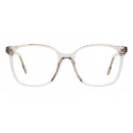 Colibris Eyewear Damenbrille Cleo, transparente Kunststofffassung in rechteckiger Form, Vorderansicht.