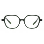 Colibris Eyewear Damenbrille Daisy, eckige grüne Kunststofffassung, Frontansicht