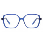 Colibris Eyewear Damenbrille Dana, rechteckige Fassung in Blau, Vorderansicht
