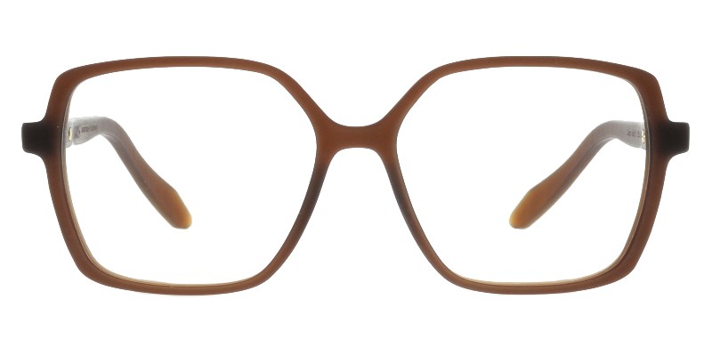 Dana-9 Dunkelbraun Colibris Eyewear Damenbrille Dana, eckige Fassung in Braun, modisches Design für Frauen.