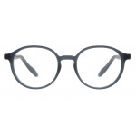 Colibris Eyewear Damenbrille Doro mit runden, schwarzen Rahmen, Ansicht von vorne.