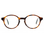 Colibris Eyewear Damenbrille Emil P., runde Fassung in Havanna-Braun, vorne abgebildet.