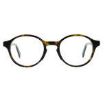 Colibris Eyewear Damenbrille Emil P., runde Fassung in Havanna-Optik, Frontansicht.