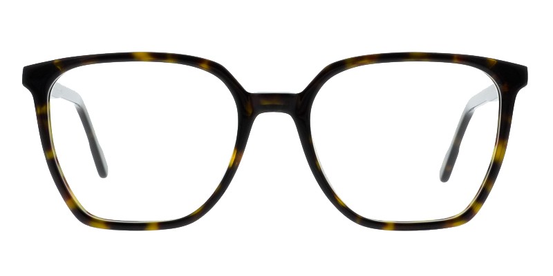 Erika-9 Dunkelbraun Colibris Eyewear Damenbrille Erika in braun gemustertem Acetat, eckige Form, modernes Design.