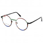 EYEFUNC 1123-69 Damenbrille mit runder Vollrandfassung in Schwarz/Mehrfarbig