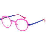 EYEFUNC 1173-36 Damenbrille mit hexagonaler Vollrandfassung in Rosa/Blau