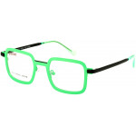 EYEFUNC 1176-72 Unisexbrille mit rechteckiger Vollrandfassung in Grün/Schwarz