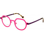 EYEFUNC 1180-36 Unisexbrille mit Panto-Vollrandfassung in Rosa/Violett