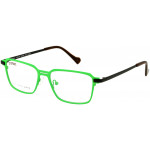 EYEFUNC 1182-72 Unisexbrille mit rechteckiger Vollrandfassung in Grün/Schwarz