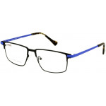 EYEFUNC 1183-69 Unisexbrille mit rechteckiger Vollrandfassung in Schwarz/Grün