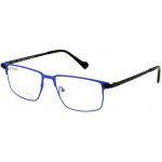 EYEFUNC 1183-90 Unisexbrille mit rechteckiger Vollrandfassung in Blau/Schwarz