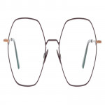 Colibris Eyewear Unisexbrille Franka mit sechseckigem Rahmen, filigran und modern, Ansicht von vorne.