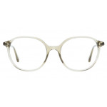 Colibris Eyewear Damenbrille Hera mit transparentem Rahmen, frontale Ansicht.