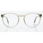 Colibris Eyewear Damenbrille Lisa D., runde, transparente Fassung, frontalansicht auf weißem Hintergrund.