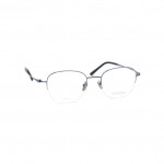 Unisexbrille makellos ME 1058 mit dünnem, silbernem Metallrahmen auf weißem Hintergrund.