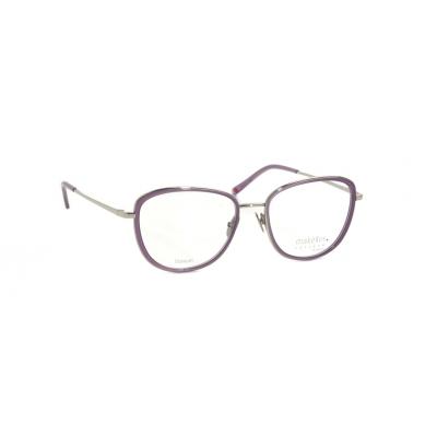 Damenbrille Makellos ME 1069 mit violettem Metallrahmen in modernem Design.