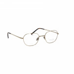 Herrenbrille Makellos ME 1076 mit runden, dünnen Metallrahmen auf weißem Hintergrund.