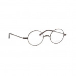 Runde Unisex-Brille Makellos ME 1080, filigranes Metallgestell in Dunkelbronze.